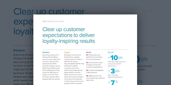 Clear up customer expectations to deliver loyalty-inspiring results
