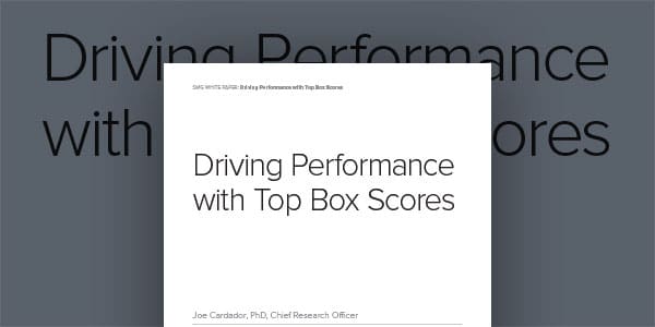 Driving performance with top box scores