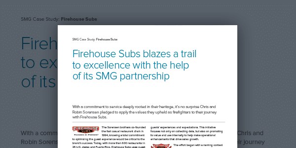 Firehouse Subs blazes a trail to excellence with the help of its SMG partnership