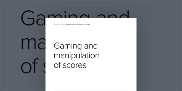Gaming and manipulation of scores