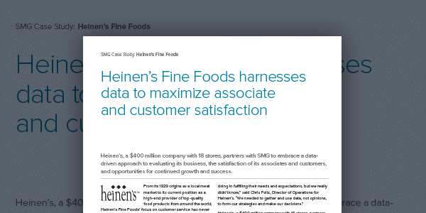 Heinen&#8217;s Fine Foods harnesses data to maximize associate and customer satisfaction