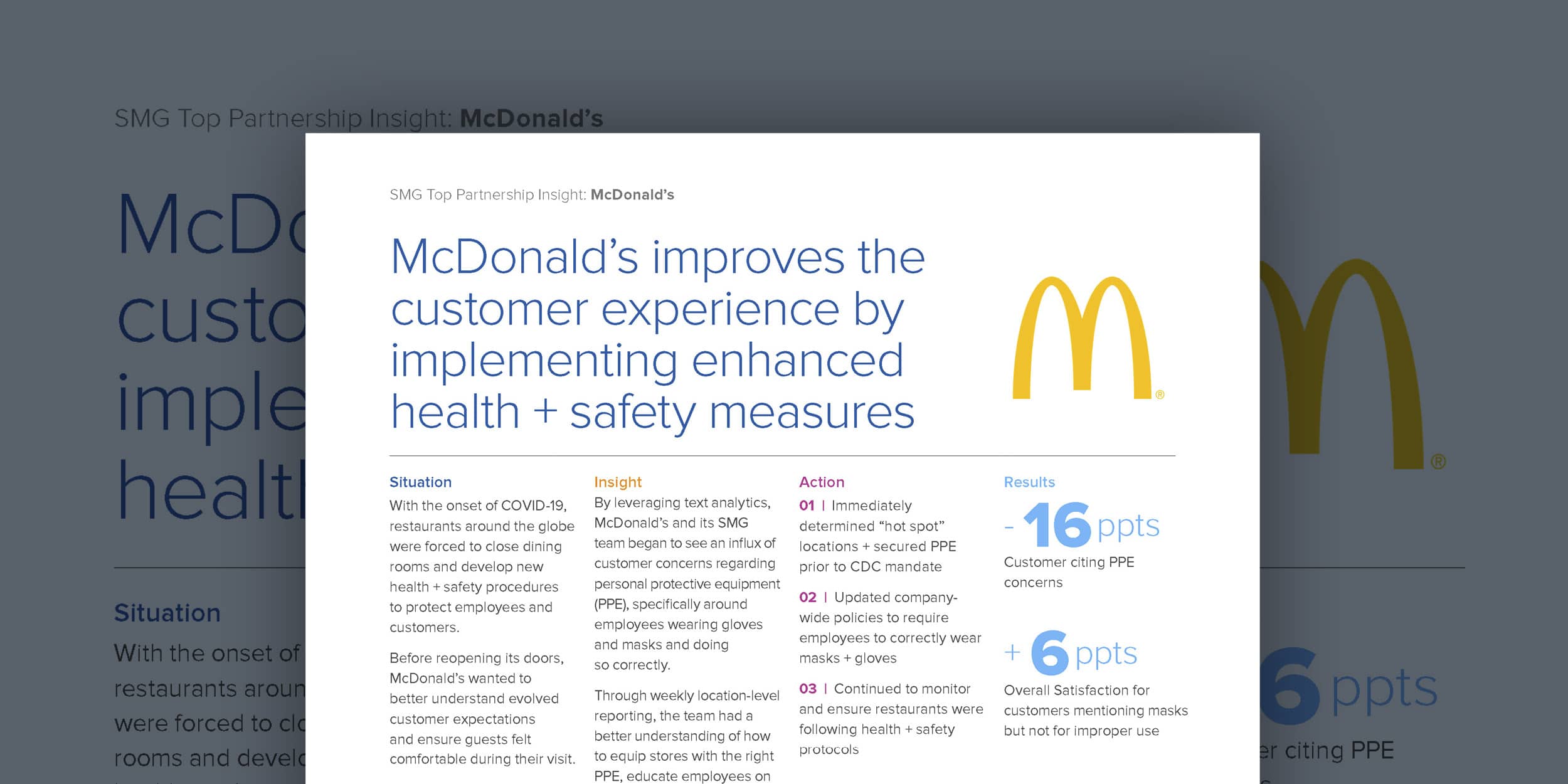 McDonald’s improves the customer experience by responding to customer feedback