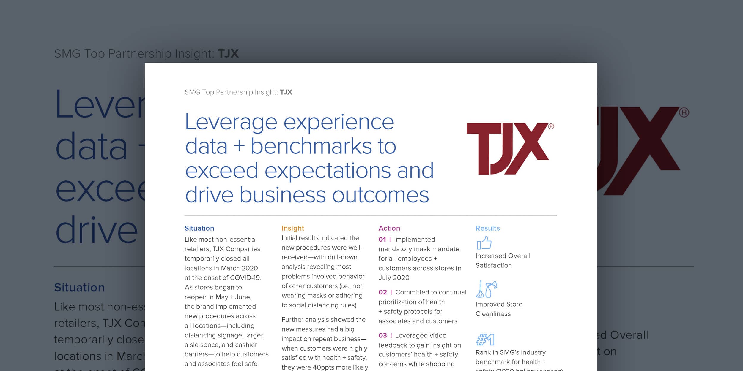Leverage experience data + benchmarks to exceed expectations and drive business outcomes