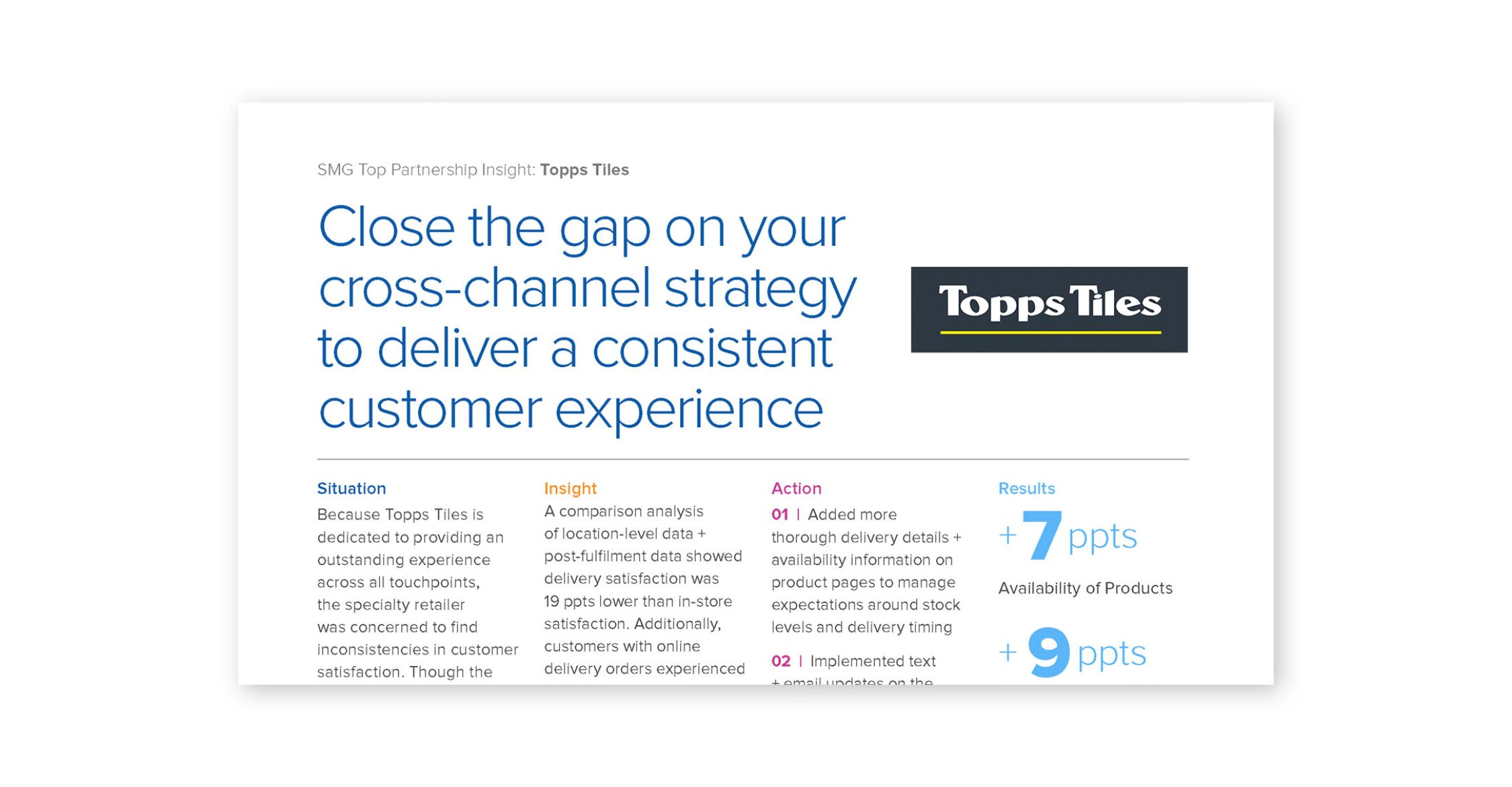 Close the gap on your cross-channel strategy to deliver a consistent customer experience