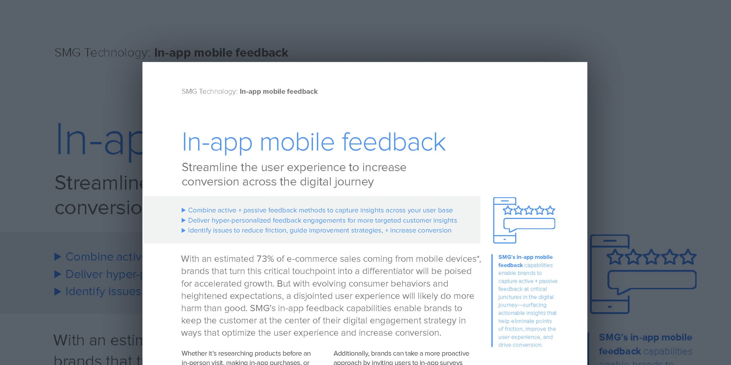 In-app mobile feedback