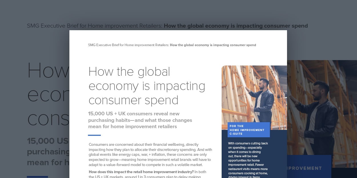 How the global economy is impacting consumer spend in retail home improvement
